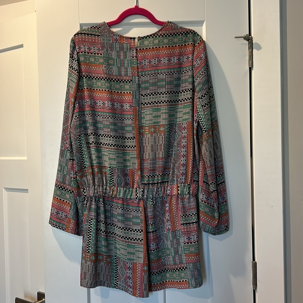 Bcbgmaxazria Multicolor Patterned Jumpsuit, Size … - image 2